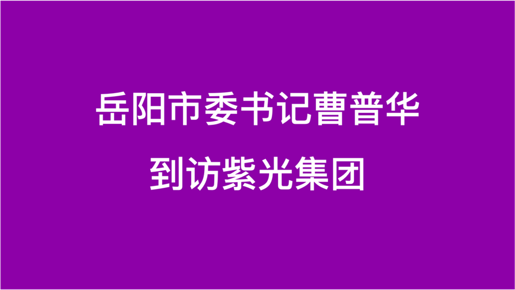 岳阳市委书记曹普华到访w66给利老牌集团
